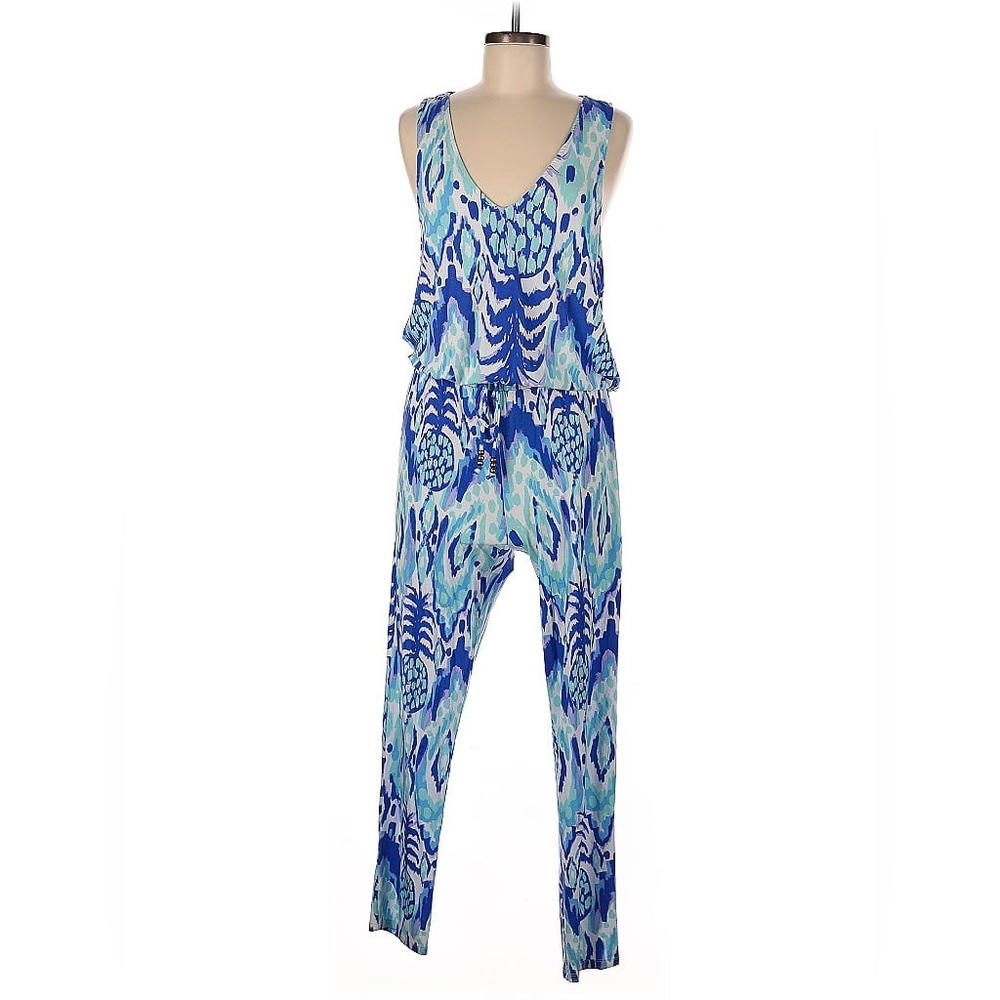 LILLY PULITZER like new blue jumpsuit MED